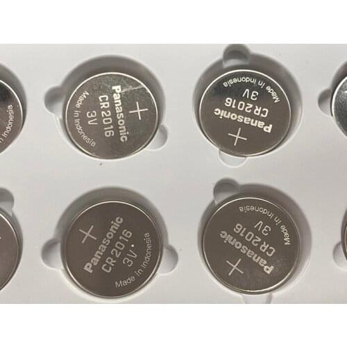 20pcs/lot Panasonic Lithium Battery 3V Li-ion CR2016 Button Battery Watch Coin Cell Batteries CR 2016 DL2016 ECR2016 GPCR