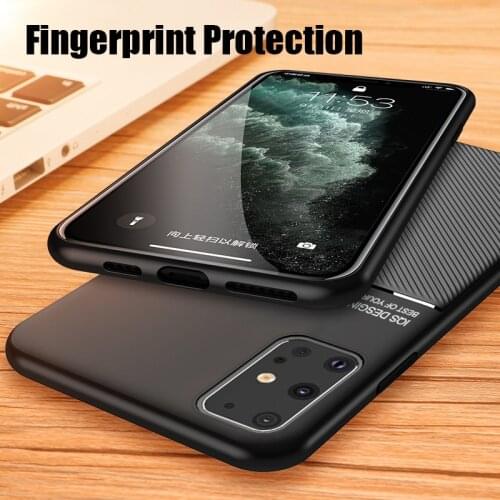 Phone Magnetic Car Plate Covers For Samsung Galaxy S20 Ultra A21S A31 A01 Core Leather Frosted Stripe Case For Samsung S10 Plus