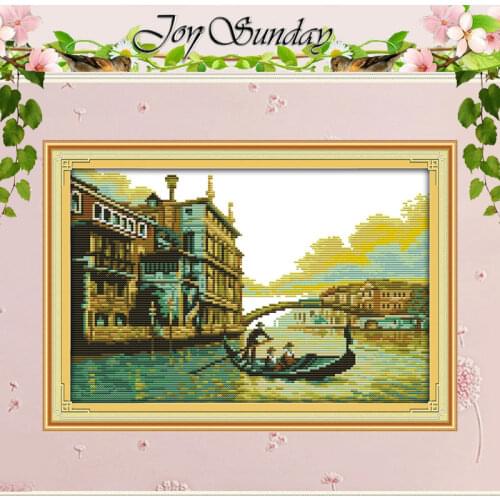 Harbour Pattern Counted Cross Stitch 11CT 14CT Cross Stitch Set Wholesale Scenery Chinese Cross-stitch Kit Embroidery Needlework