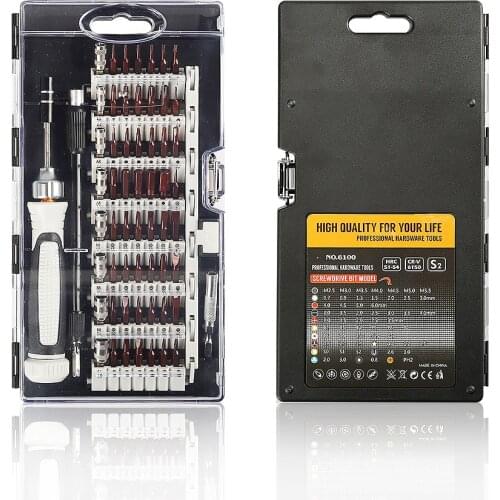 60 In 1 Precision Screwdriver Set S2 Magnetic Driver Screwdrivers Kit for Phone IPhone Tablet Electronic Repair Disassembly Tool