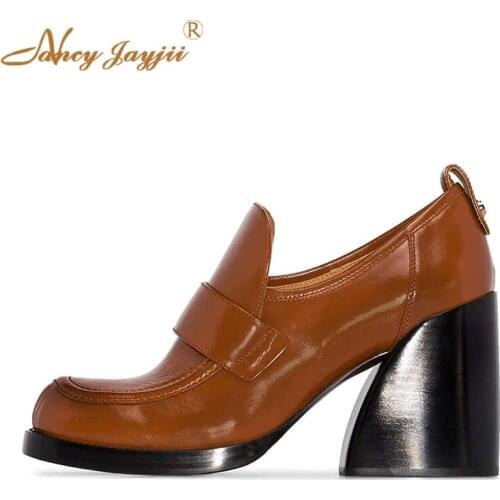 Womens shoes spring and autumn adult womens high heels red solid toe shallow mouth casual basic fashion 2019 large size 4-16