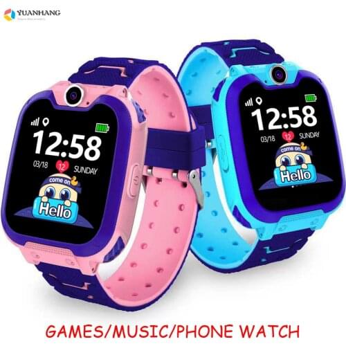 2020 New Smart Watch for Kids Student Children Girls Music Play Puzzle Game Watch Baby 2G SIM Card Call Camera Clock Watches