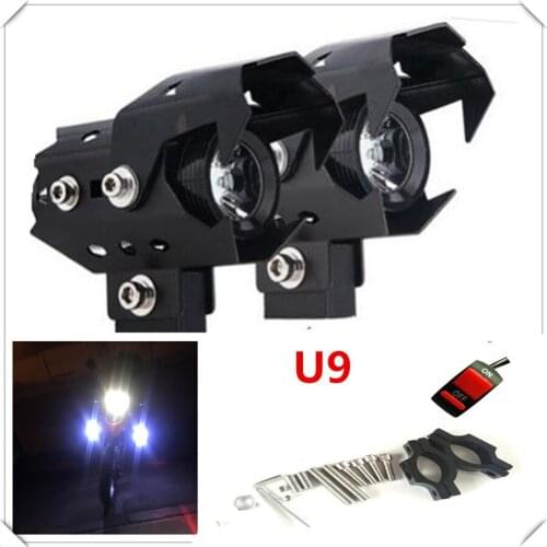 New Motorcycle motocross Headlight LED Fog Lamp Lights Spotlight head light cnc for HONDA MOTARD CRM250R YAMAHA TIGER 1050 SpoRt