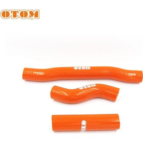 OTOM Silicone Radiator Hose LY-001 For KTM SX250 XC250 XC-W300 XC300 HUSQVARNA TC250 TE250 TE300 TX300 ORANGE