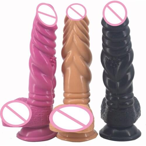 Animal Dinosaur Dildo Realistic Soft Silicone Penis Suction Vagina Stimulate Anus Massage Anal Dildo Women Sex Toys