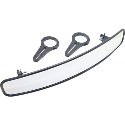 Wide Race RearView Mirror with 1.75" Clamps Compatible with Polaris ALL RZR