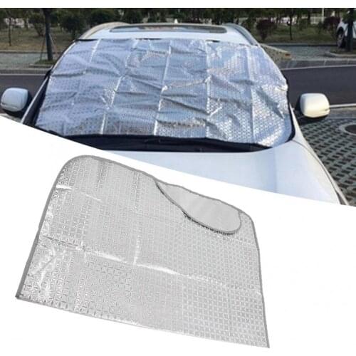 Folding Car Window Front Rear Sun Shade Visor Windshield Screen Block Cover Protector Sun Visor Aluminum Film car sun shade