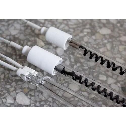 Medium wave glass heating element for warming