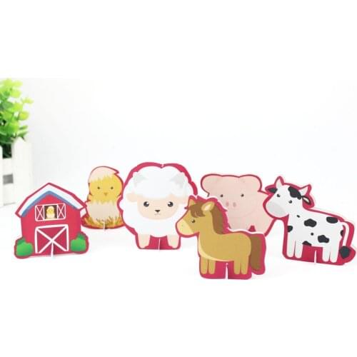 Farm Animal Theme Party Table Decoration Table Centerpiece Kids Birthday Party Supplies Decoration