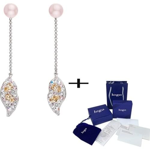 2020 New Fashionable GRACEFUL BLOOM Pink Camellia Petal Combination Pierced Earrings For Girlfriends Romantic Birthday Gift