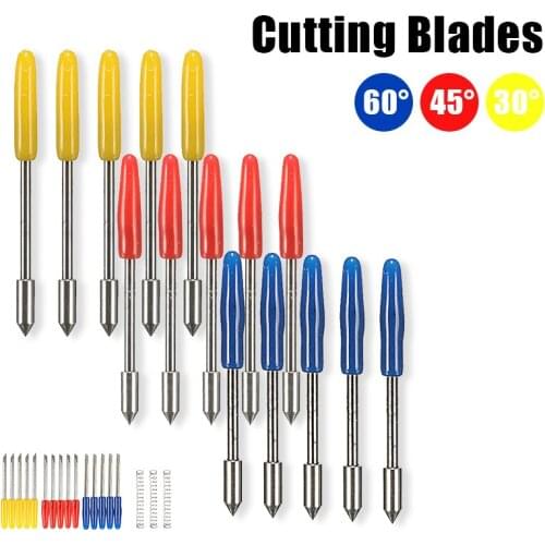 5pcs 30/ 45/ 60 Degree Vinyl Cutter Engraving Machine Blades Cutter For Graphtec CB09 Vinyl Cutter Plotter Handle