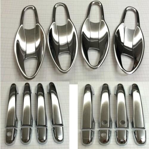 ACCESSORIES FIT FORHONDA CRV CR-V 2015 CHROME DOOR HANDLE COVER BOWL CUP CAP TRIM MOLDING GARNISH OVERLAY