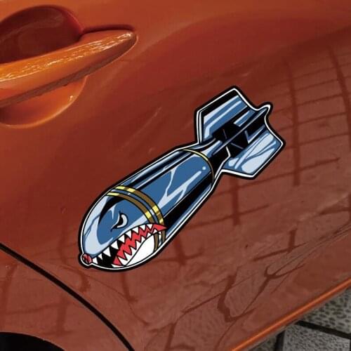 15x5.5cm Car Accessories Decals Unique Japanese Style Motorcycle Waterproof Bomb Stickers Cover The Scratches