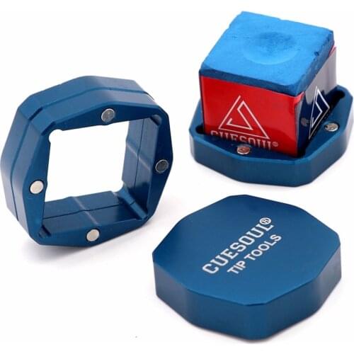 CUESOUL Billiard Pool Cue Tip Chalk Holder Magnetically Closed (Not Include Chalk)