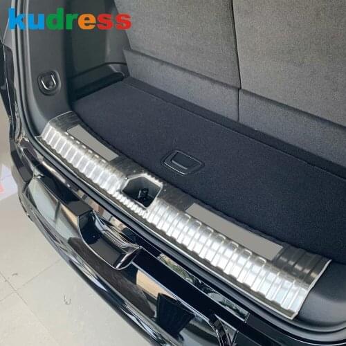 For Chevrolet Blazer 2019 2020 Stainless Steel Car Rear Trunk Bumper Protector Guard Sill Tailgate Door Inner Sill Accessories