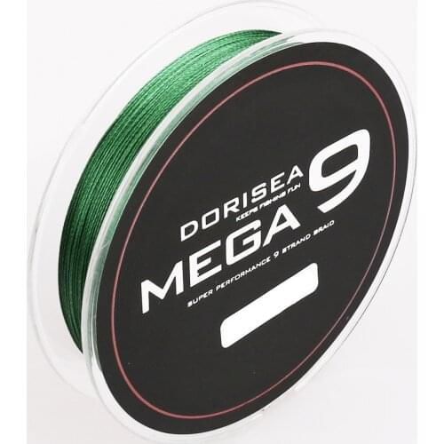DORISEA Mega 9 Strands 300M 330Yards Braided Wire Fishing Line Japan Material Super PE Line Multifilament Fishing Wire