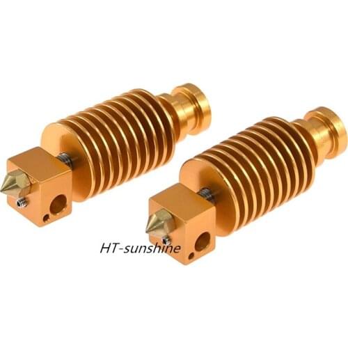 3D printer accessories E3D nozzle V5 gold extrusion head 1.75/0.4 remote hot end print head extrusion head