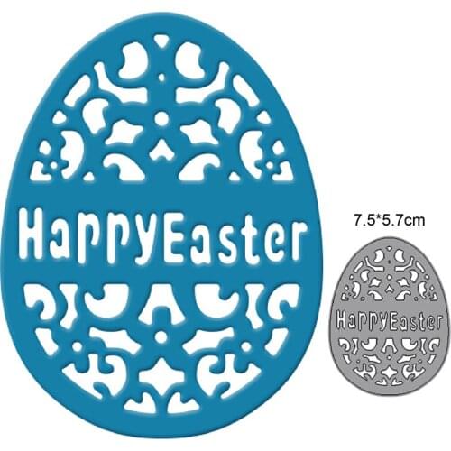 Happy Easter Egg Bunny Metal Cutting Dies Stencil For DIY Scrapbooking Decor Embossing Handcraft Die Cutting Template 2020 New