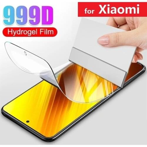 9D Hydrogel Film For Xiaomi Poco M3 X3 NFC F2 Pro F1 Screen Protector Xiaomi Mi 9 SE 10 A3 A2 Lite 9T Pro Protective Film