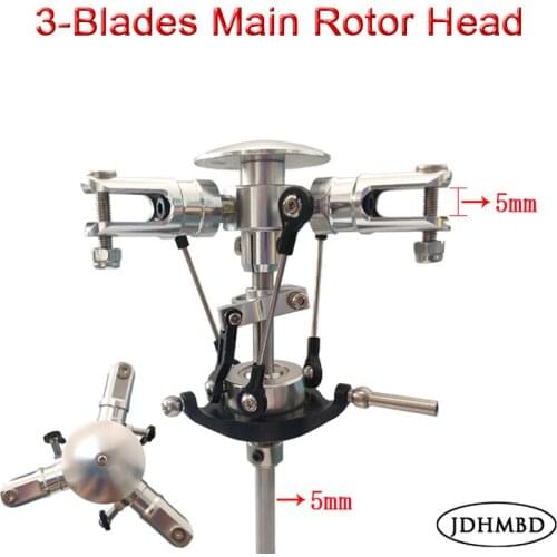 JDHMBD Remote Control Helicopter 450/L/480E/N Three-rotor Rotor Multi-rotor Helicopter Spare Parts 5MM