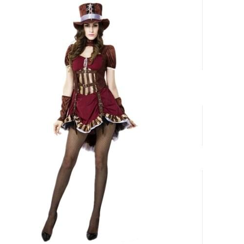 Western Cowboy Animal Trainer Costume Steampunk Theme Party Cosplay Queen Costume halloween costumes for Women adult