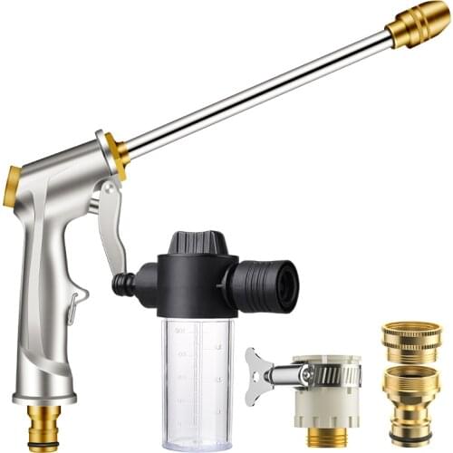 Multifunctional Garden Watering Spray Gun Household High Pressure Sprinkler Foam Car Wash Nozzle Water Jet Gun Garden Tools