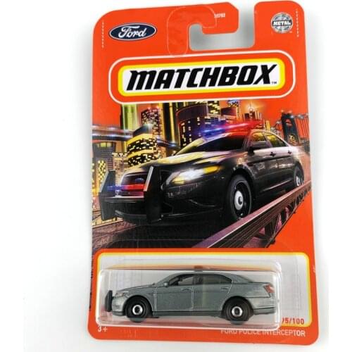 2021 Matchbox Cars FORD POLICE INTERCEPTOR 1/64 Metal Diecast Collection Alloy Model Car Toy Vehicles