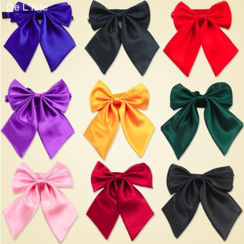 Fashion Adjustable Women Shinny Candy Bowknot Rayon Bow Tie Butterfly Business Suit Wear Candy Silk Cravat - Factory Outlet