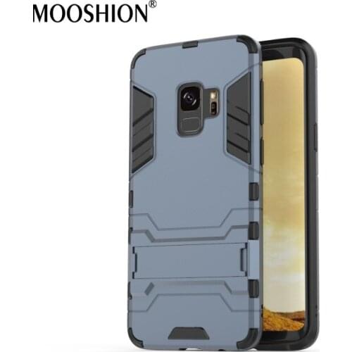 Mooshion Luxury Hybrid case For Samsung Galaxy S9 with stand Armor protective back cover phone shell For Samsung Galaxy S9 Plus