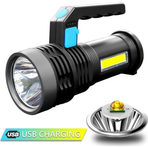 900000LM Powerful LED Flashlight Portable P500 Torch USB Rechargeable Light Searchlight Spotlight Waterproof Fishing Lantern