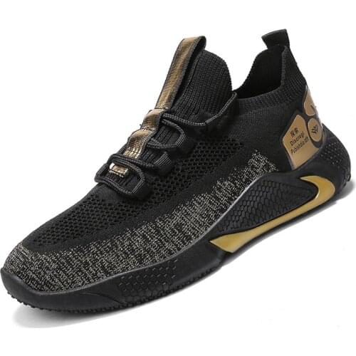 Mens Shoes 2021 Summer New Casual Shoes Sneaker Fashion Mens Shoes Fly Weave Breathable Running Shoes Mens Sizes 39-44 Mesh