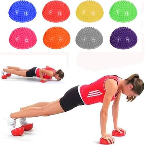 Inflatable Half Sphere Yoga Balls PVC Massage Fitball Exercises Trainer Balancing Ball For Gym Pilates Sport Fitness New Arrival