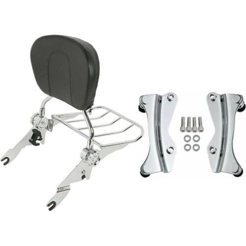 Motorcycle Sissy Bar Backrest Rack Docking Hardware For Harley Touring Road King Road Glide Street Glide 2014-2020