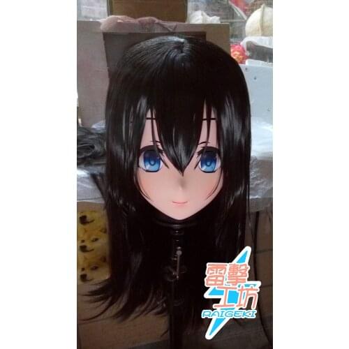 RAIGEKI MAKS 38) Resin 3/4 Head Female/Girl Kigurumi Anime Cosplay Masks Crossdress Japan Role Lolita Crossdresser DOLL BJD Cos