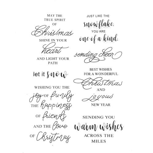 Christmas Warm Wish Transparent Clear Stamp Rubber Stamp DIY Scrapbooking/Card Making/Kids Christmas Fun Decoration Supplies