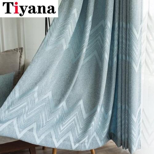 Luxury Dark green Curtains with Lily Embroidery for Bedroom Living room Window Treatment Sheer Blue Tulle Curtains JK117Y