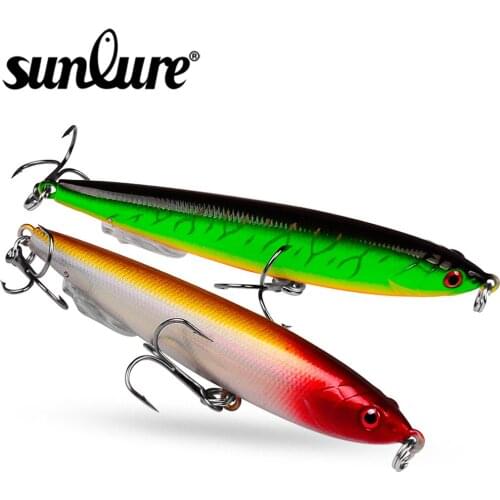 Sunlure 1PC VIB Fishing Baits 6 Colors Baits 9.3cm-3.67"/13.5g-0.48oz Fishing Takcle with 6# BKB Hooks Hard Fishing Lures