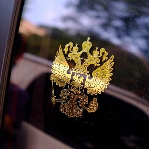 Universal car Sticker Coat of Arms of Russia for VW jetta Golf 6 POLO Passat Cruze kIA RIO HYUNDAI Solaris Skoda Opel Mokka