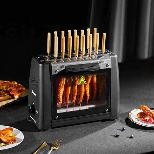 Household Electric Griddles Oven Smoke-free Non Stick Baking Pan Grill Skewers Household Machine Barbecue Family BBQ
