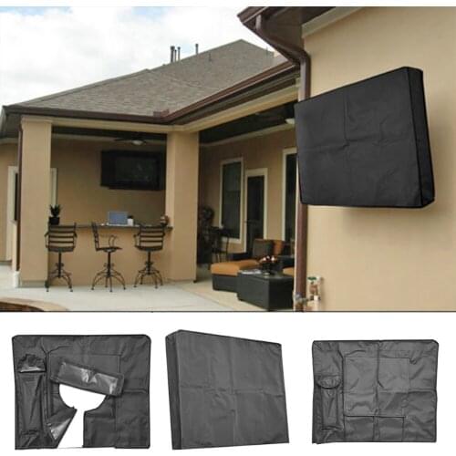 Waterproof Outdoor TV Cover Set Cover Dustproof Oxford Black Television Case TV 30'' To 58'' Inch