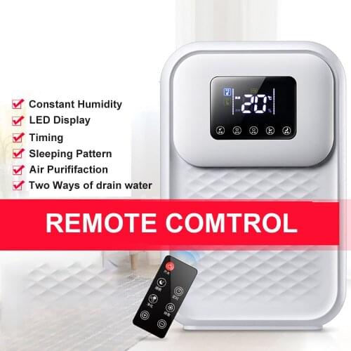 High Quality Dehumidifier Smart Air Purifier Mobile Big Tank Move Home Portable Electric Refrigerant Dehumidifier