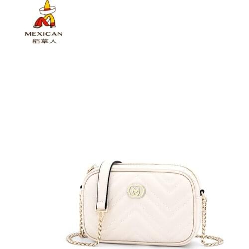 Womens bag messenger bag womens summer bag 2021 new camera bag womens white fashion chain bag