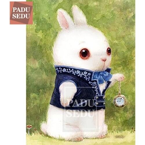 5D Animals Diamond Painting Animal Full Square 3D Diamond Mosaic Embroidery Rabbit Children Gifts Diy Hand Craft Kids Home Decor