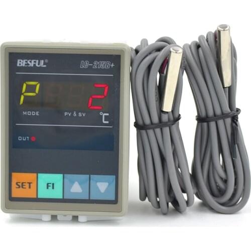 Free shipping LC-215B +temperature difference between 2 sensors temperature difference controller with two temperature sensors