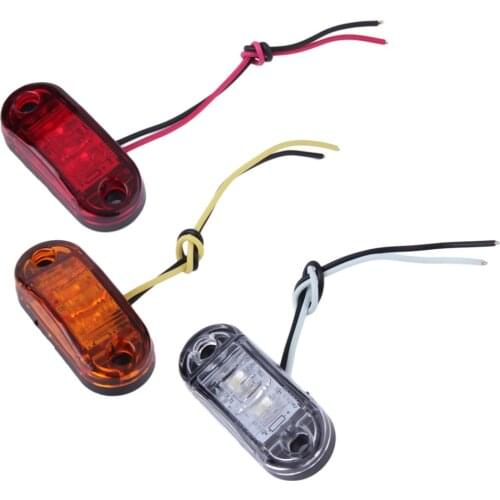 12V-24V 1pcs LED Side Marker Blinker Trailer Side Lights Clearance Lamp Bulb For Car Truck Trailers