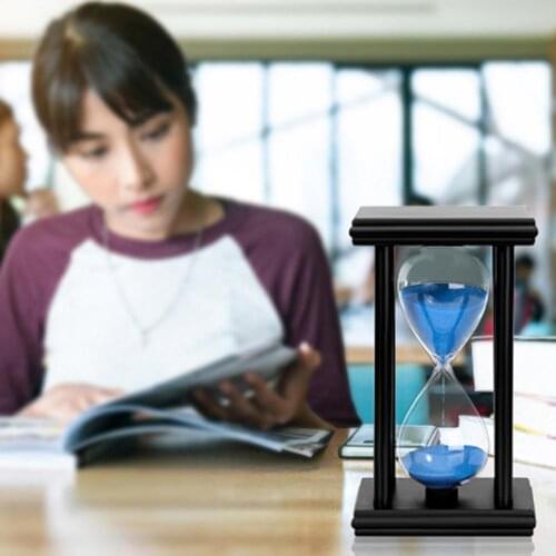 45/60min Wooden Sand Clock Sandglass Hourglass Timer Kitchen School Home Decor Intelligence Developmental Toys Gift For babys