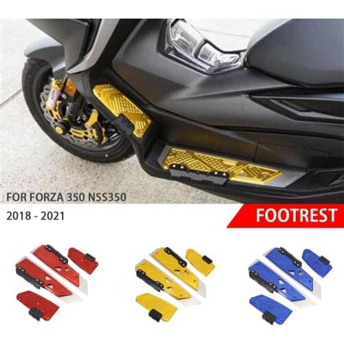 For Honda Forza350 FORZA 350 NSS350 NSS 350 2018 2019 2020 2021 Motorcycle Footrest Footboard Step Footpad Pedal Plate Foot Pegs