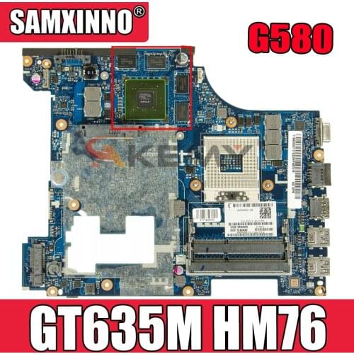 Laptop motherboard For LENOVO G580 GT635M HM76 15' Inch Mainboard QIWG5 G6 G9 LA-7981P 90001747 SLJ8E N13P-GLR-A1