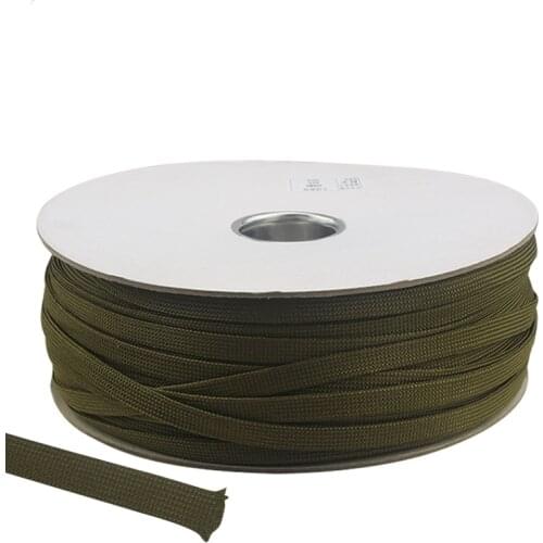 Army Green Cotton Audio Cable Net Shock Absorbing Mesh Audio HiFi Signal Power Cord Speaker Wire Braided Sleeving Protector