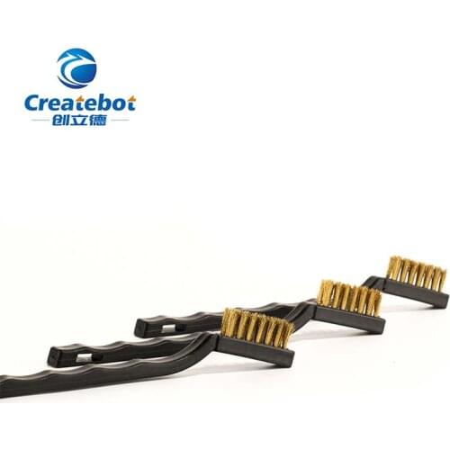 3D Printer Cleaner Tool Copper Wire Toothbrush Copper Brush Handle For Nozzle Block Hotend Cleaning Hot Bed Cleaning Parts